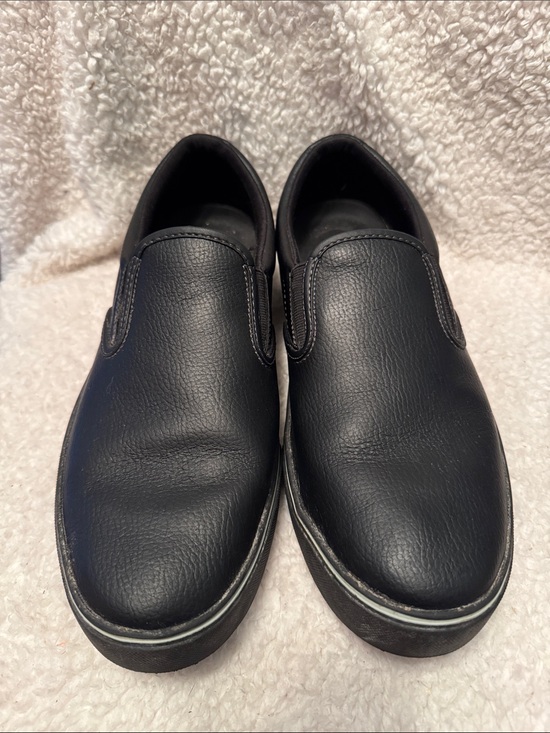 Tredsafe Other - Tredsafe Unisex Ric Slip Resistant Men's Black Slip-On Leather Shoes size 11